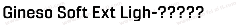 Gineso Soft Ext Ligh字体转换